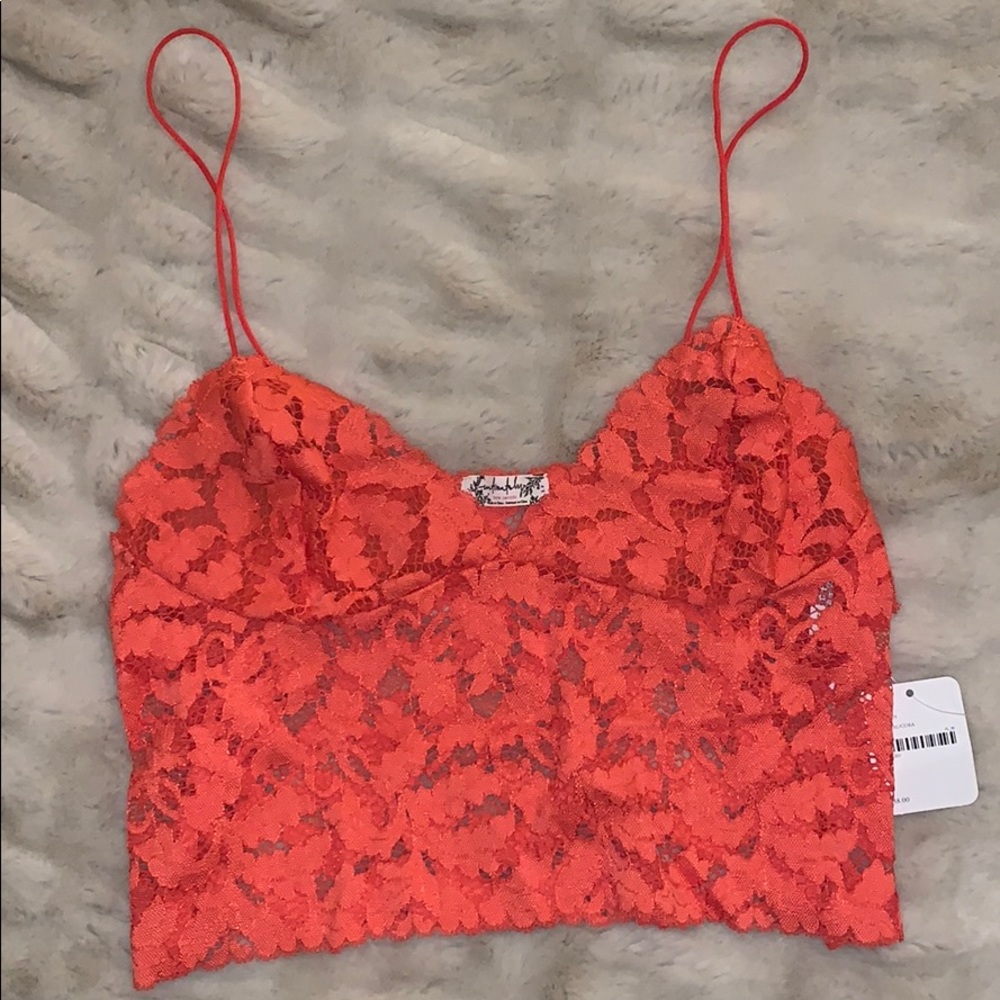 Free People Coral Bralette